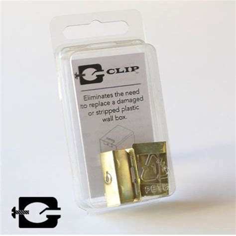 g-clip electrical outlet box repair lowes|electrical box sagging outlet.